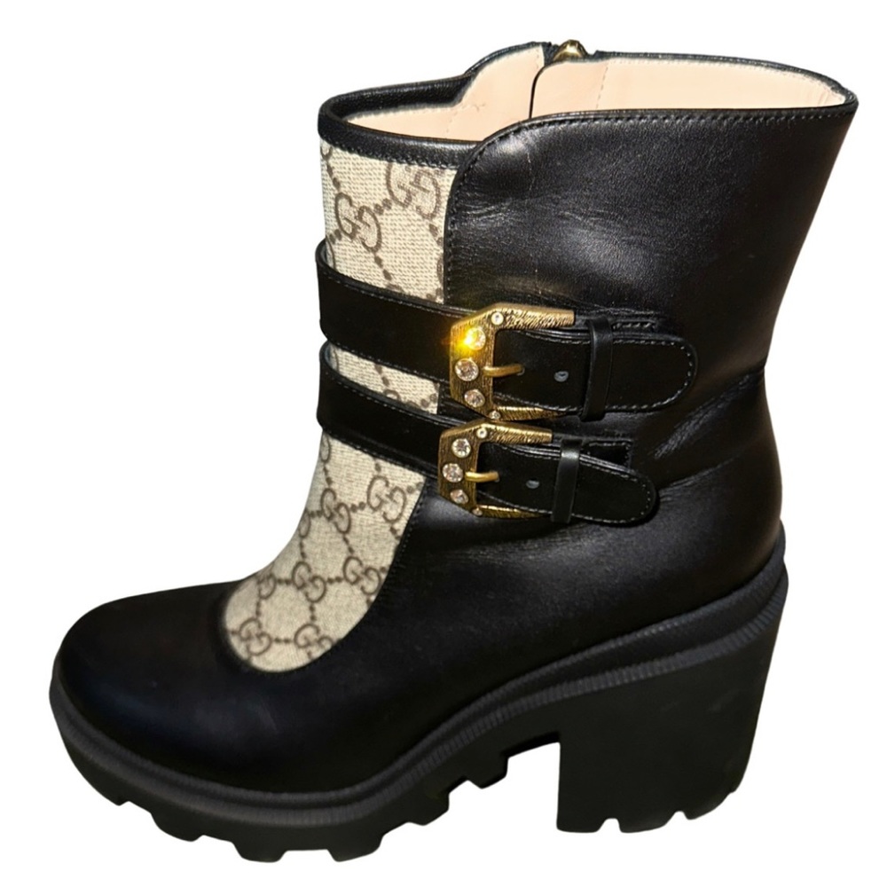 Gucci leather ankle boots